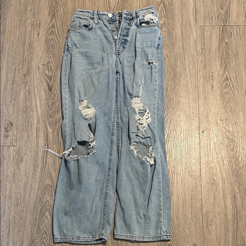 Distressed Blue Women's Jeans